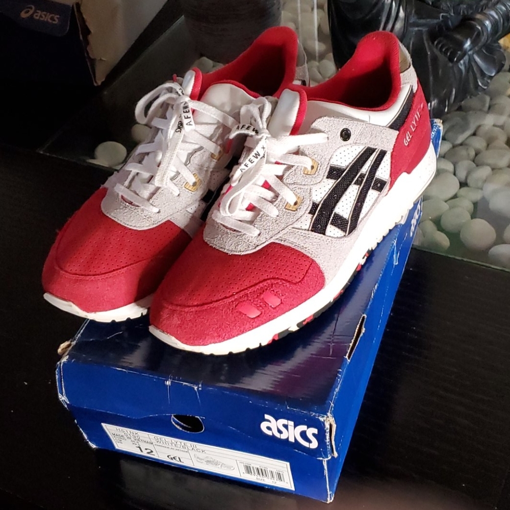Asics Gel-Lyte III White Black Red (Afew)